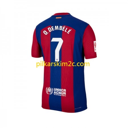 Koszulka FC Barcelona Ousmane Dembele 7 Główna 2023/24 Koszulki Piłkarskie